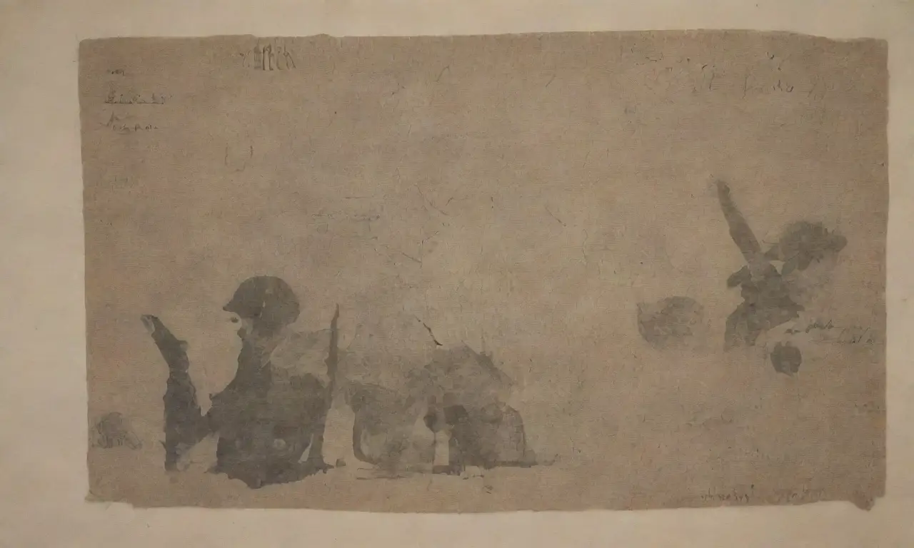 Un collage visual que evoca la guerra, la historia y las emociones humanas
