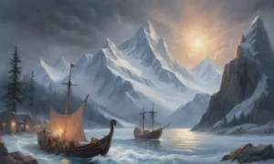 Un paisaje épico de dioses