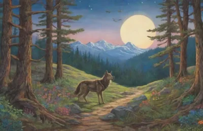Un bosque denso y mágico