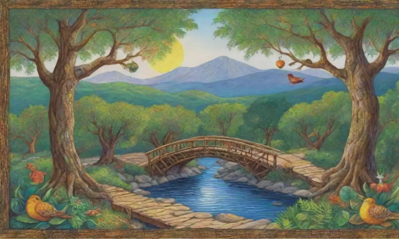 Un bosque vibrante lleno de vida, luz, sonidos y sabiduría ancestral
