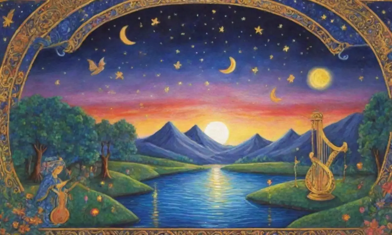 Un paisaje celestial con nubes indigo