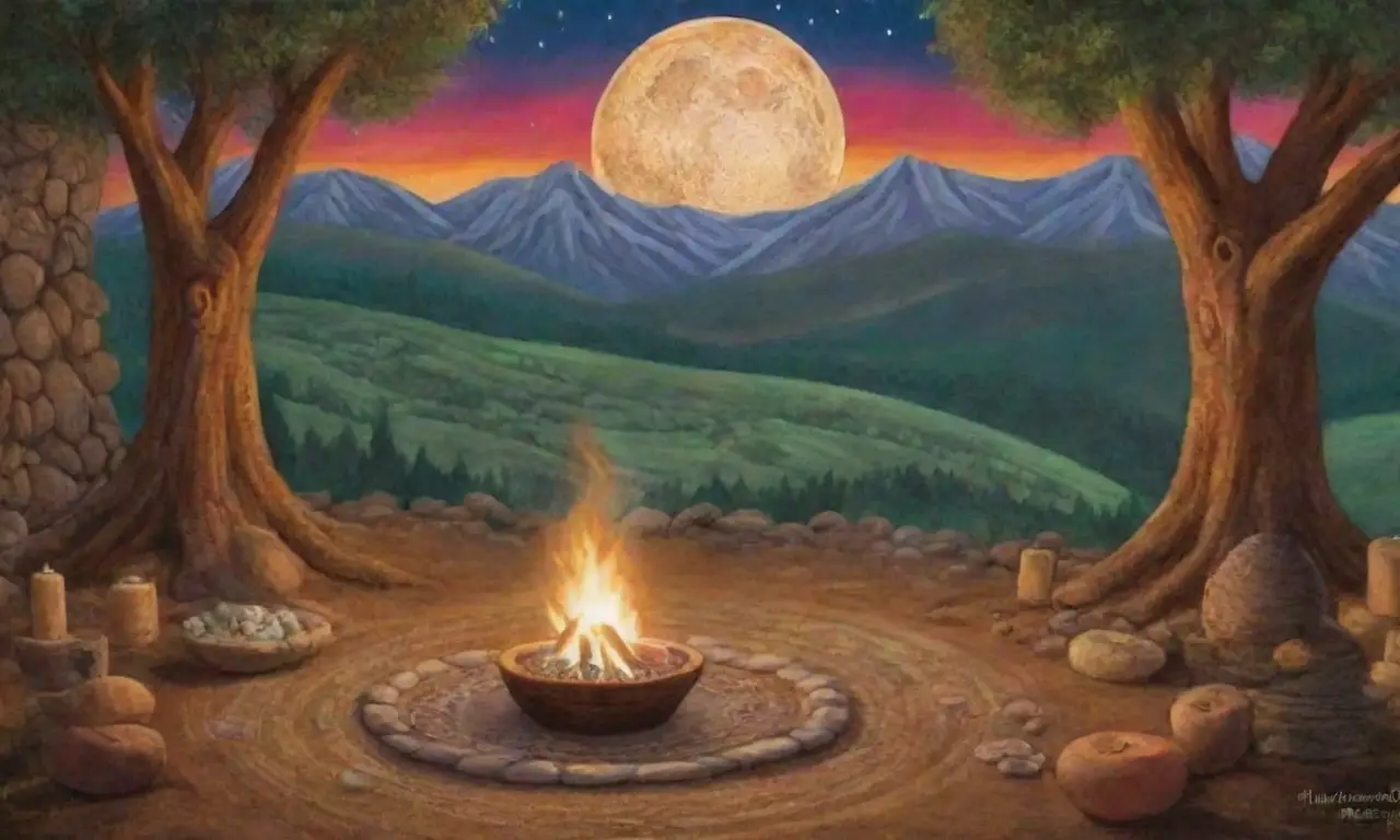 Una ceremonia espiritual rodeada de naturaleza