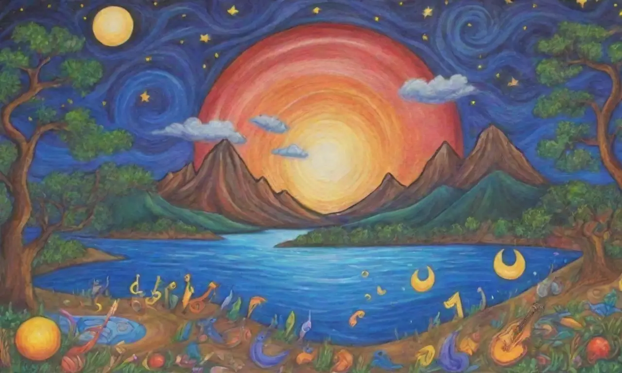 Colores vibrantes y sonidos se entrelazan en un mundo de sueños y armonía