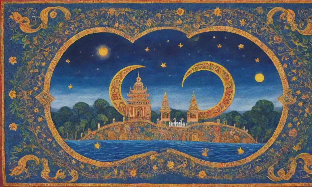 Un tapiz de símbolos antiguos y patrones intrincados que captura la esencia de la espiritualidad y la historia