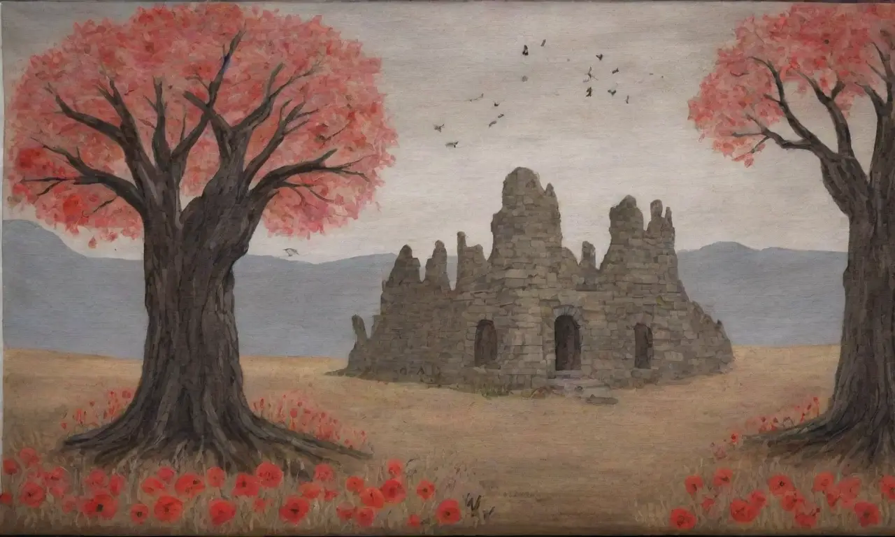 Un paisaje de resistencia y tradición entre sombras, ruinas y flores