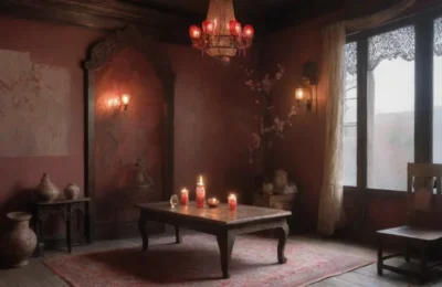 Una habitación tenue y misteriosa