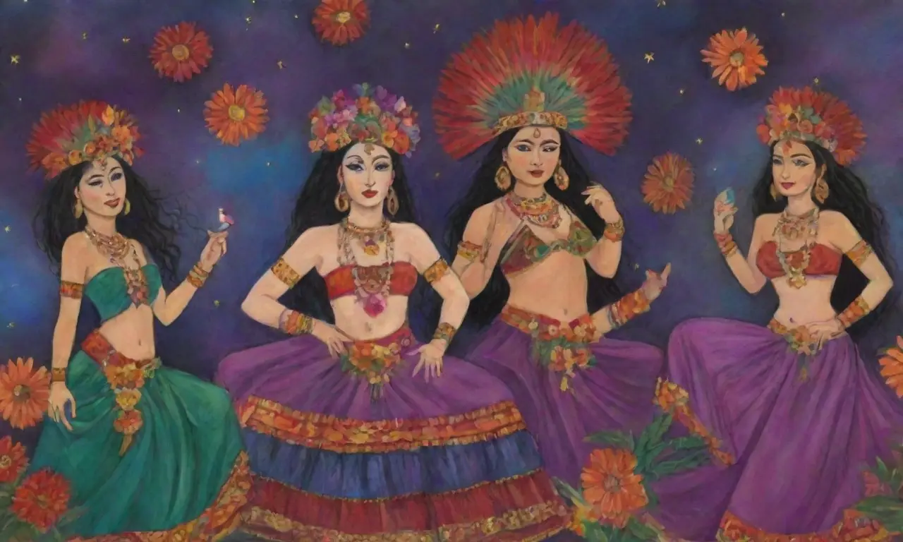 Un vibrante homenaje a Tlazolteotl con colores intensos, ofrendas y danzas que celebran la fertilidad