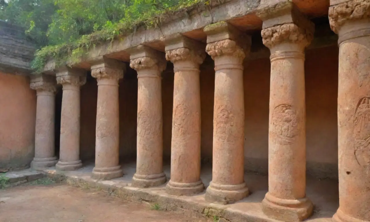 Ruinas antiguas con columnas