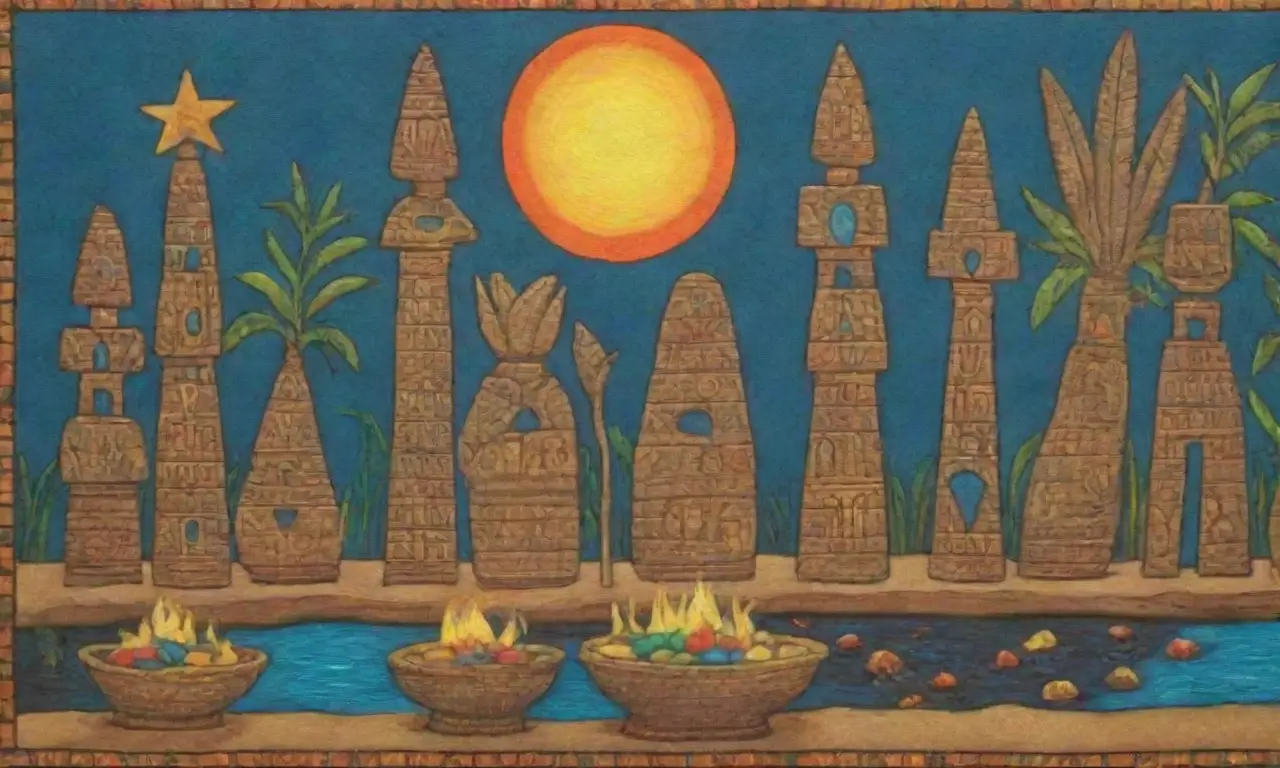 Imágenes vibrantes de la antigua Egipto que reflejan su arte, religión y vida cotidiana