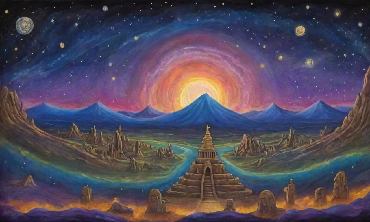 Cielo estrellado con galaxias