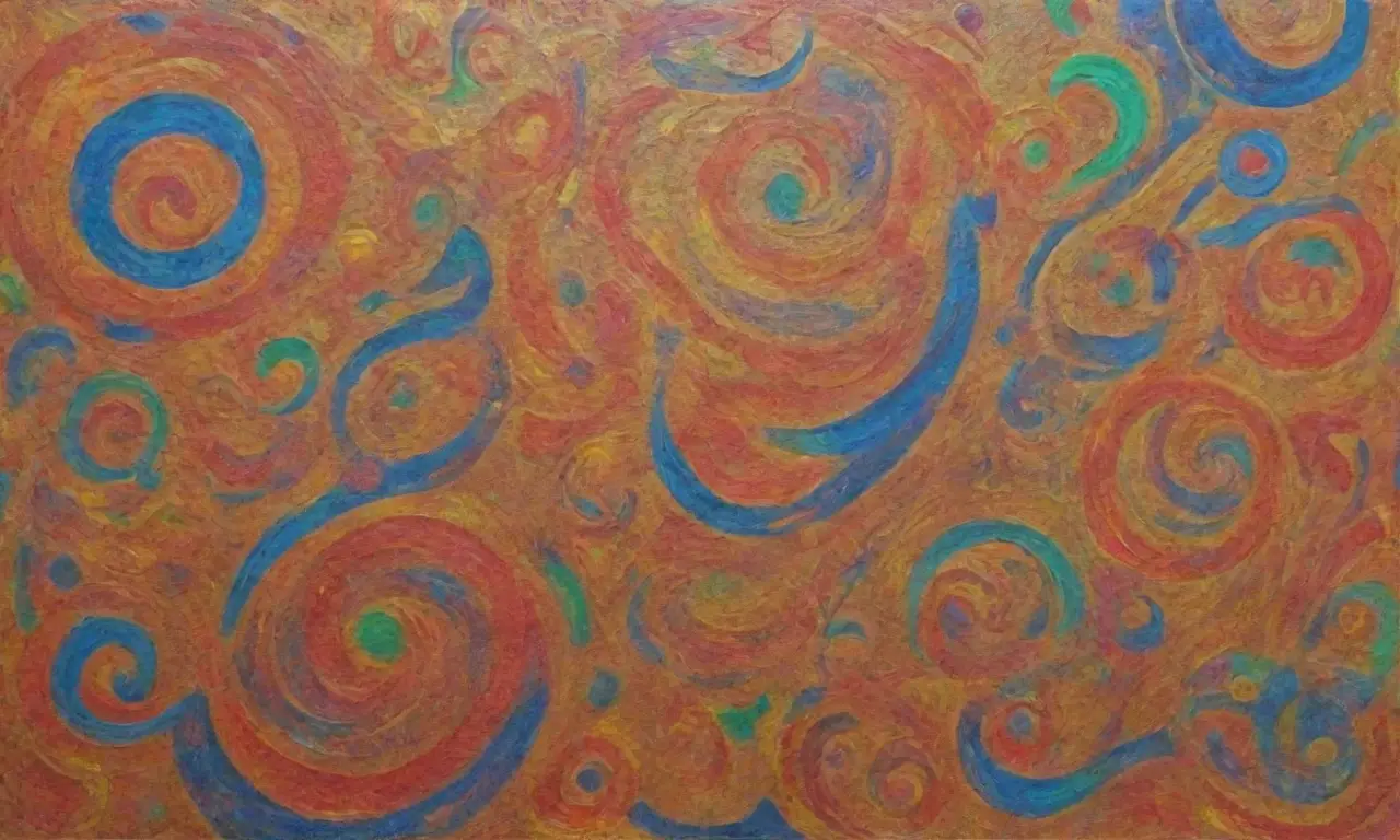 Colores vibrantes y símbolos antiguos se entrelazan en paisajes surrealistas llenos de energía y emoción
