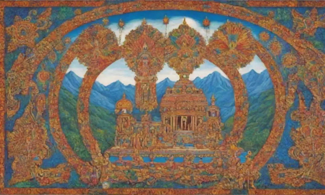 Un vibrante mosaico cultural celebra la herencia a través de colores, símbolos y tradiciones