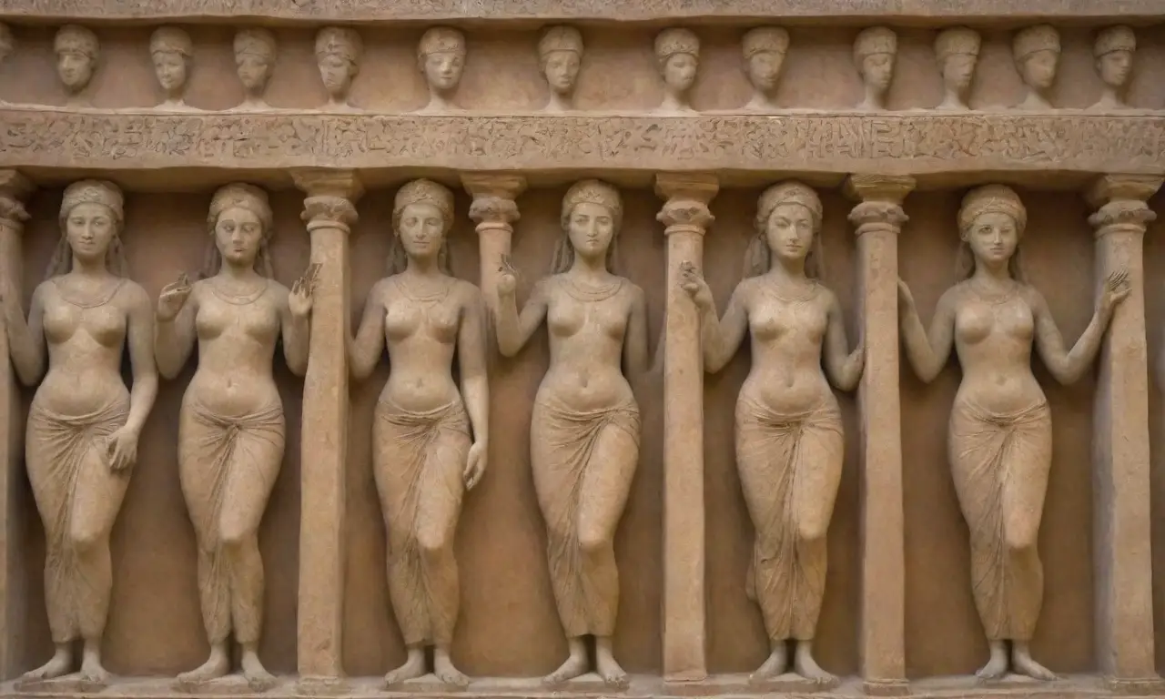 Esculturas etruscas con detalles intrincados y belleza atemporal