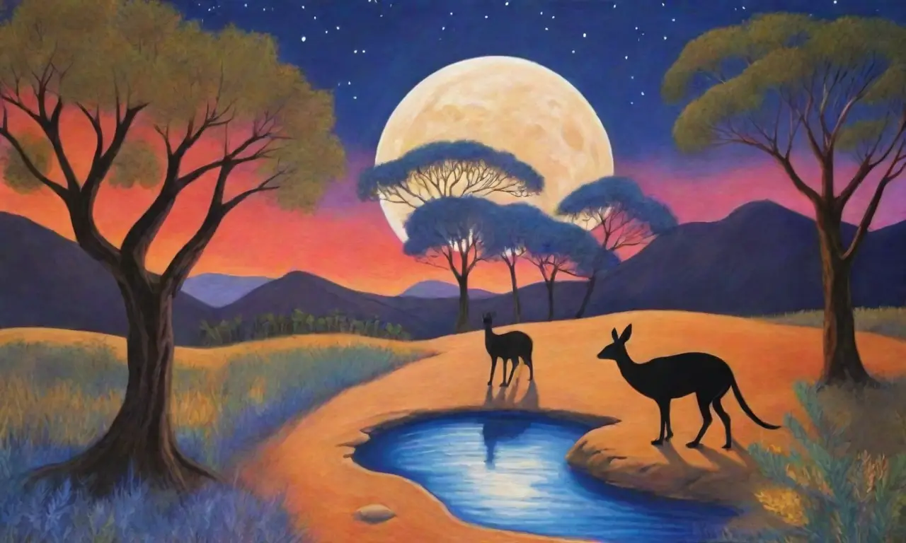 Un paisaje vibrante y sagrado que entrelaza naturaleza, arte y vida