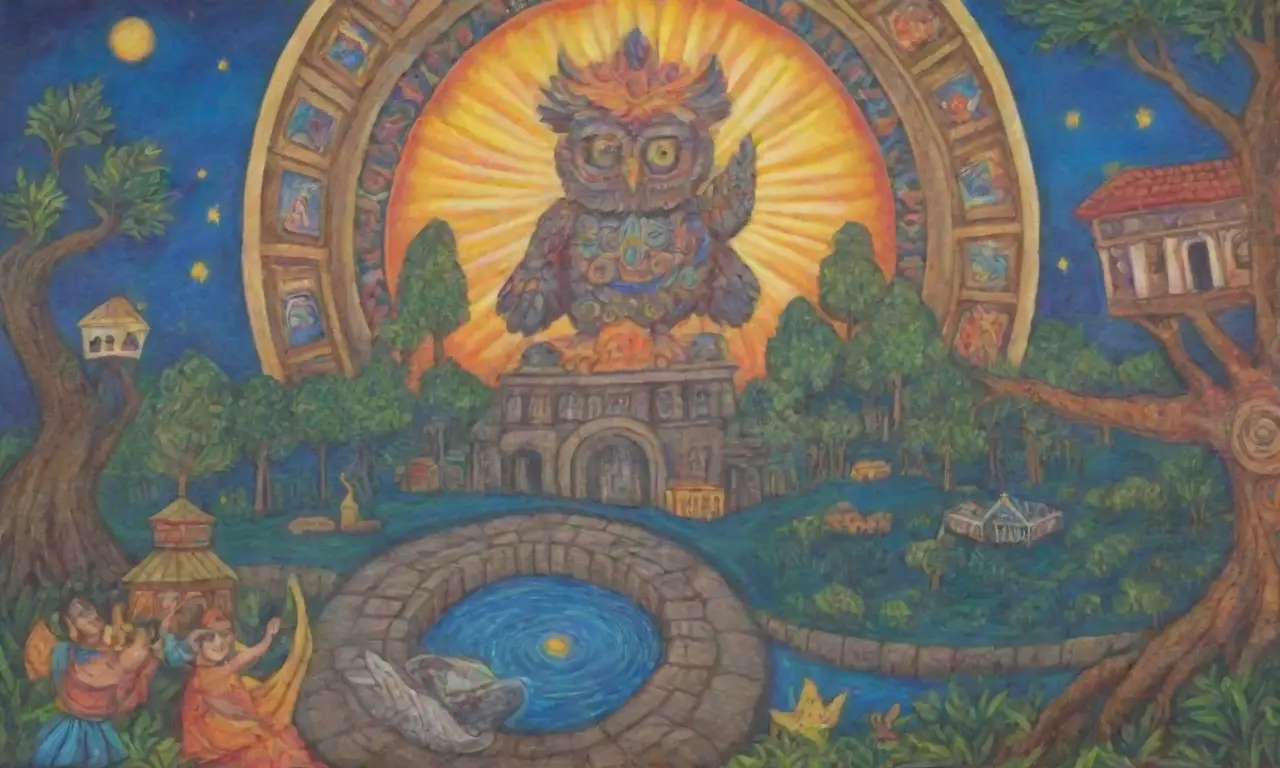 Un mundo lleno de sabiduría, colores vibrantes y mitología entrelazada