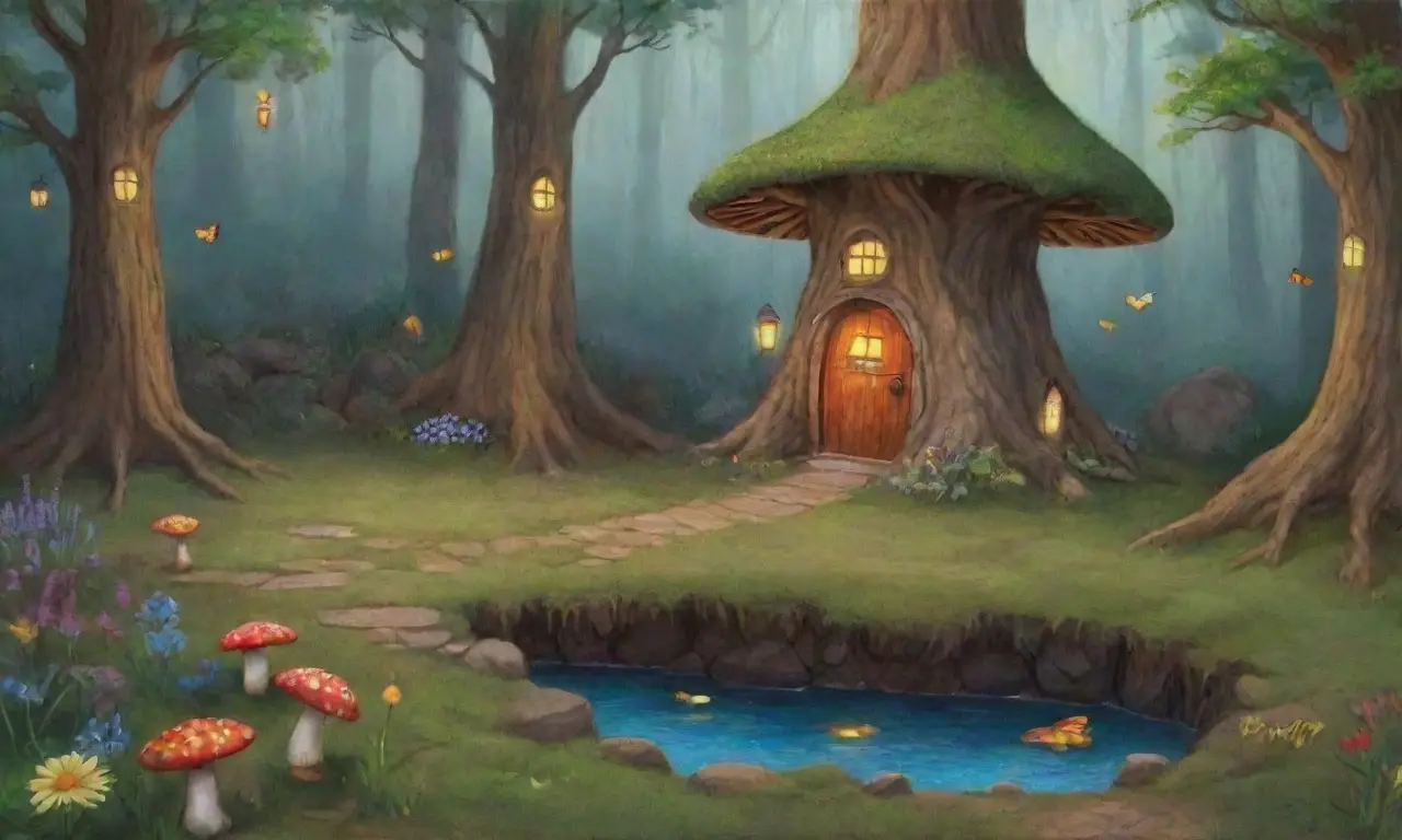 Un bosque denso y mágico lleno de vida