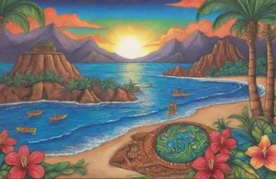 Colores tropicales vibrantes