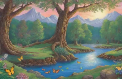 Un paisaje mágico lleno de vida