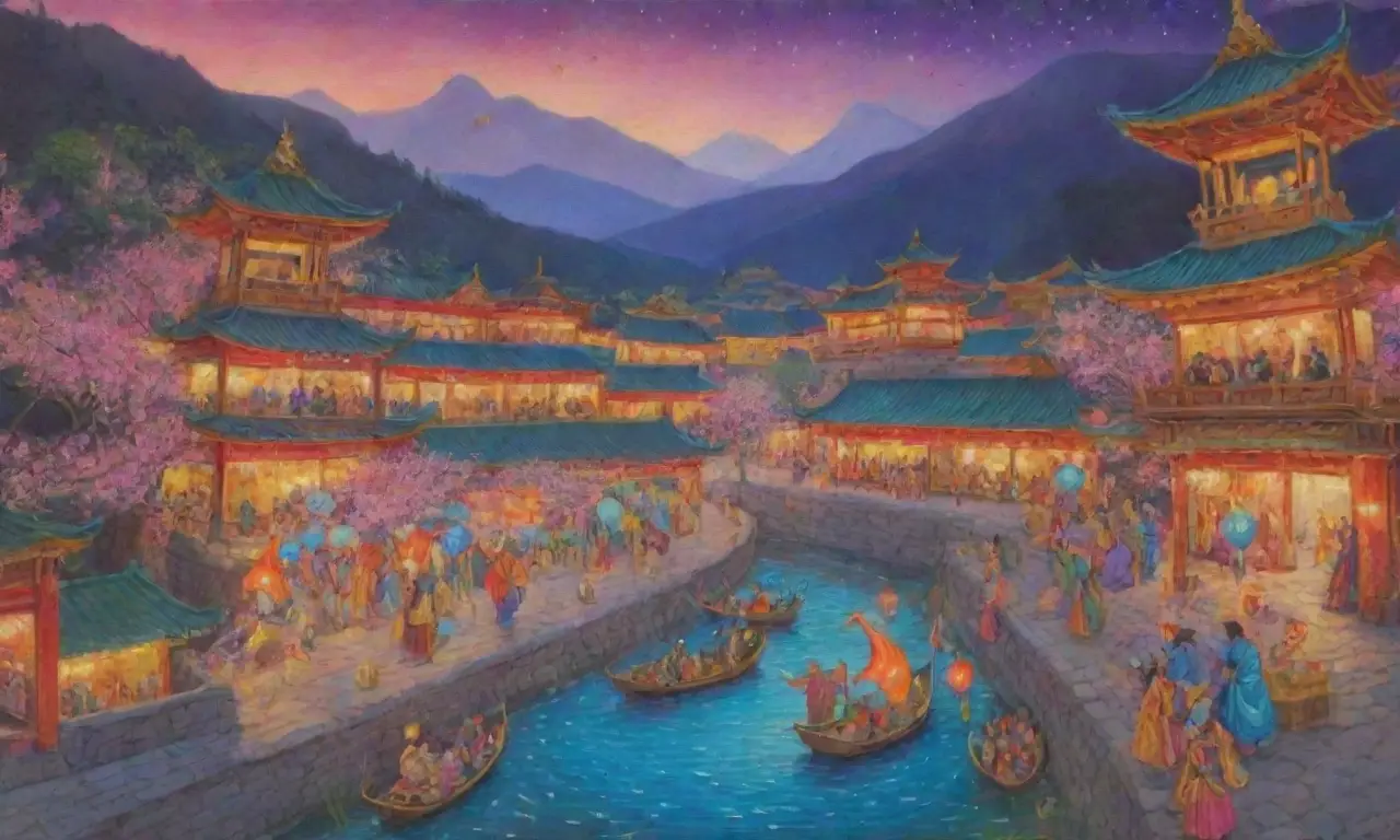 Una celebración vibrante de luces, colores y tradiciones en un ambiente de alegría y unidad