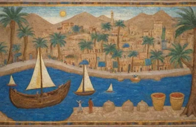 Un vibrante mosaico de vida y legado en un antiguo puerto fenicio