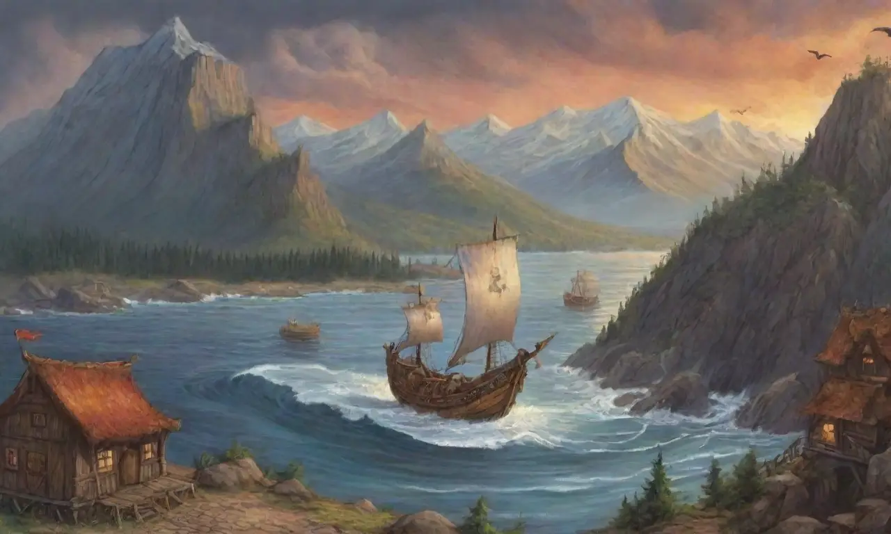 Un épico paisaje vikingo lleno de batallas, banquetes y leyendas
