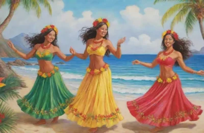 Un vibrante paisaje tropical celebra la danza