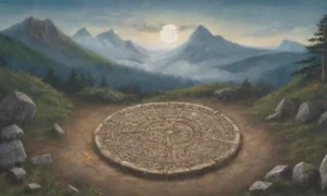 Un paisaje antiguo lleno de runas