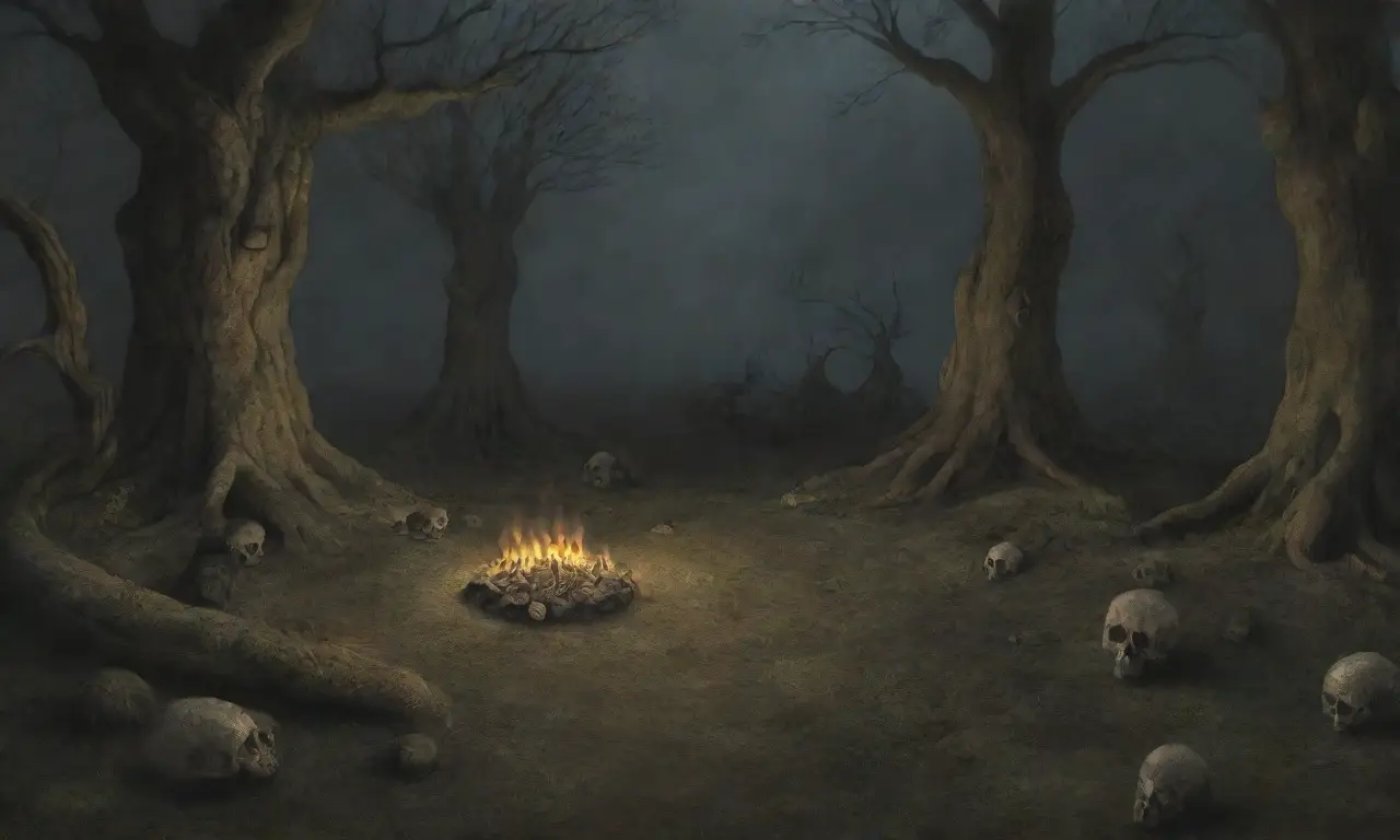 Un paisaje tenebroso y hermoso, lleno de sombras, ecos de almas y un ambiente de desolación