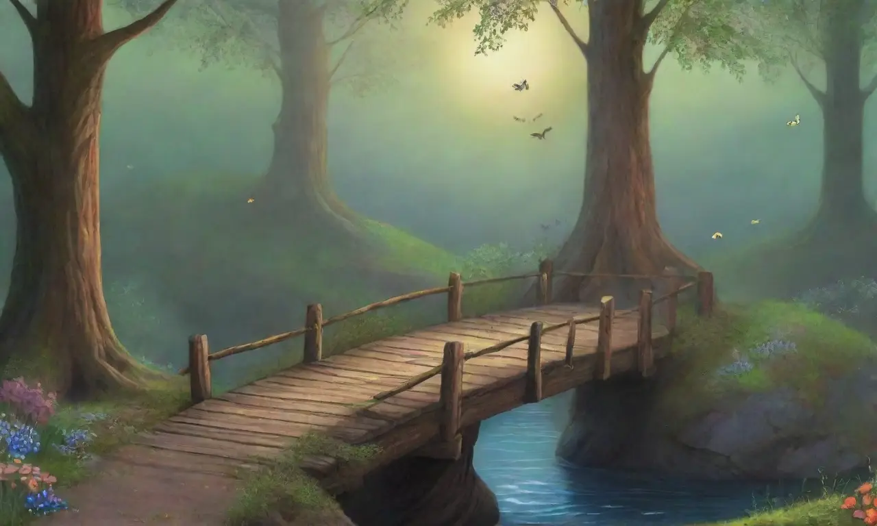 Un bosque denso y mágico
