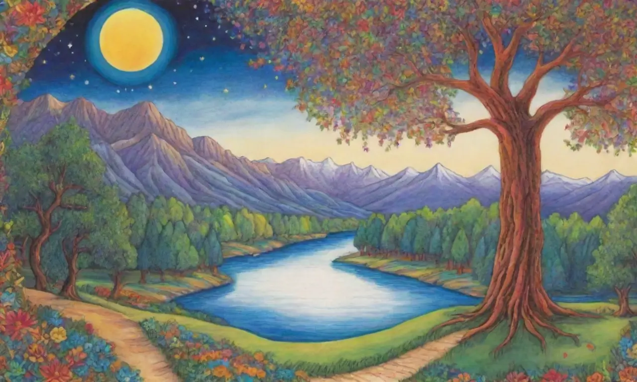 Un paisaje persa vibrante y lleno de vida entrelaza colores, símbolos y relatos