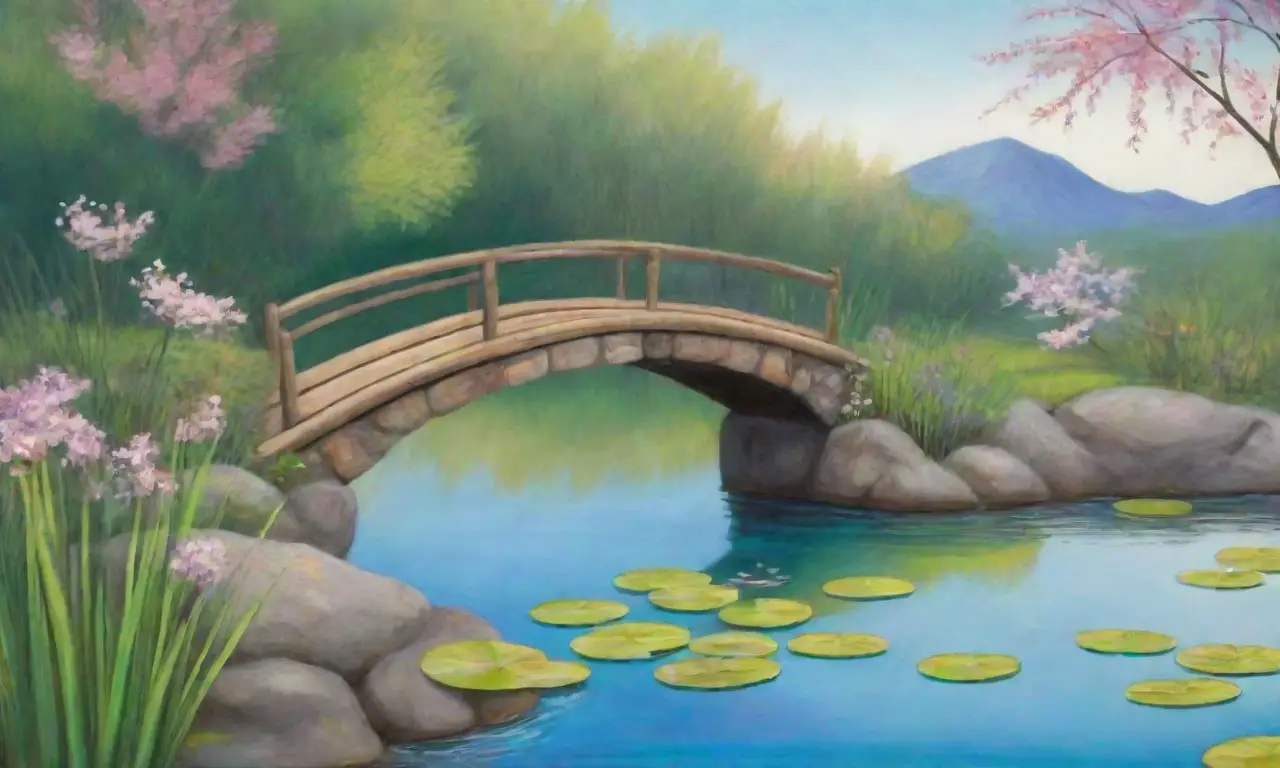 Un tranquilo paisaje junto al río con juncos verdes