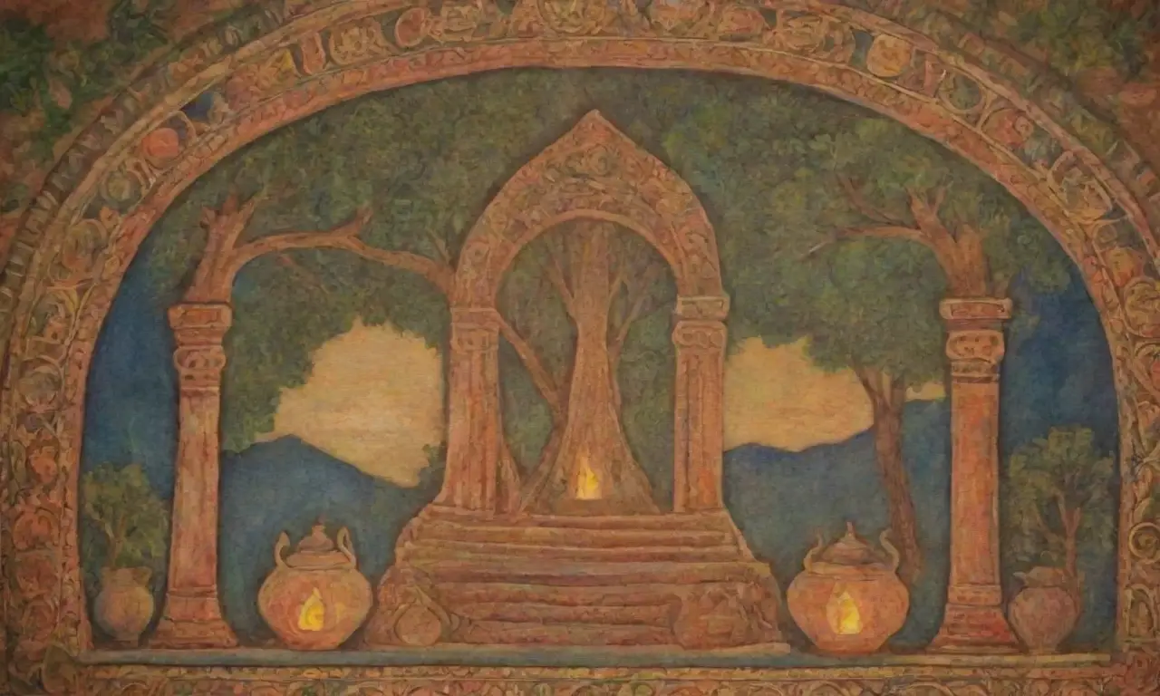 Tumbas etruscas con frescos vibrantes y símbolos misteriosos evocan la eternidad