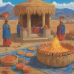 Ritual de agradecimiento de la cosecha en mitología inca