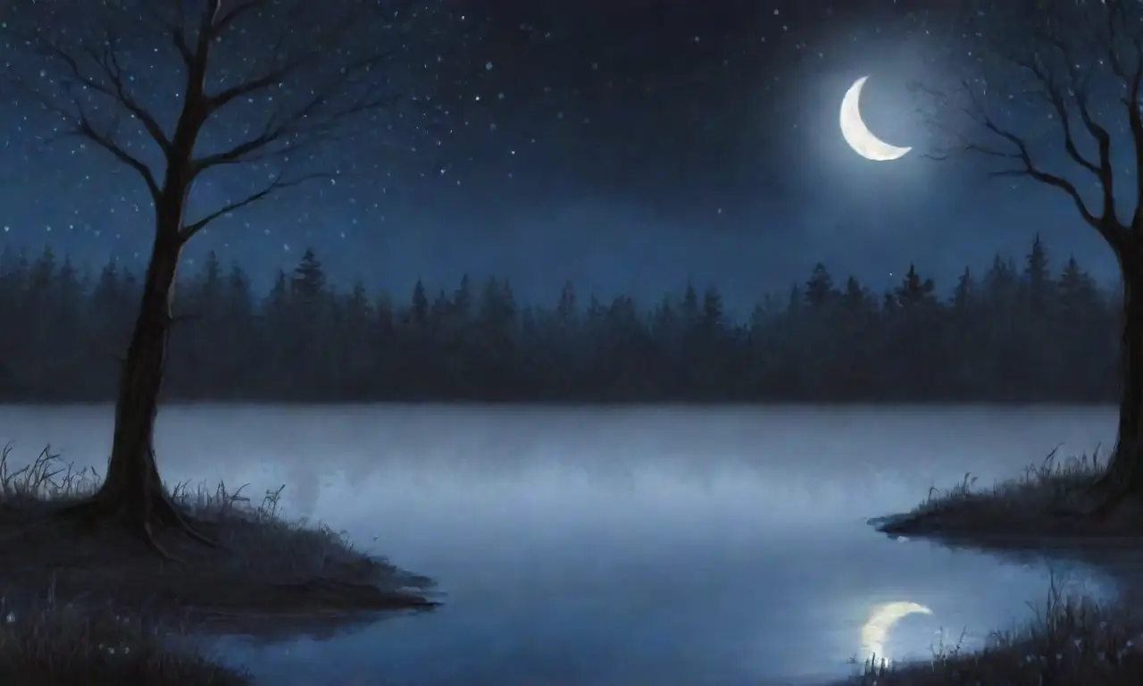 Un paisaje nocturno lleno de misterio