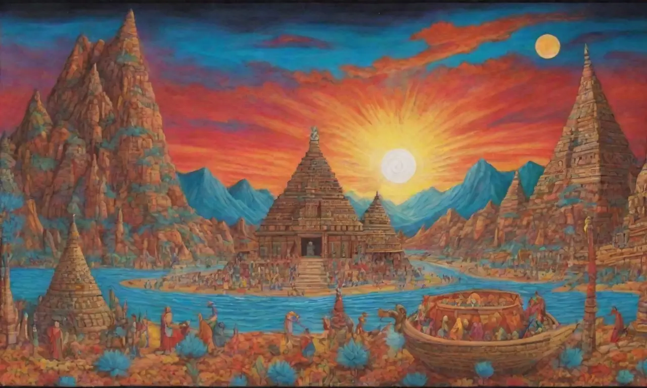 Un vibrante paisaje de colores, templos sagrados y vida cultural entrelazada