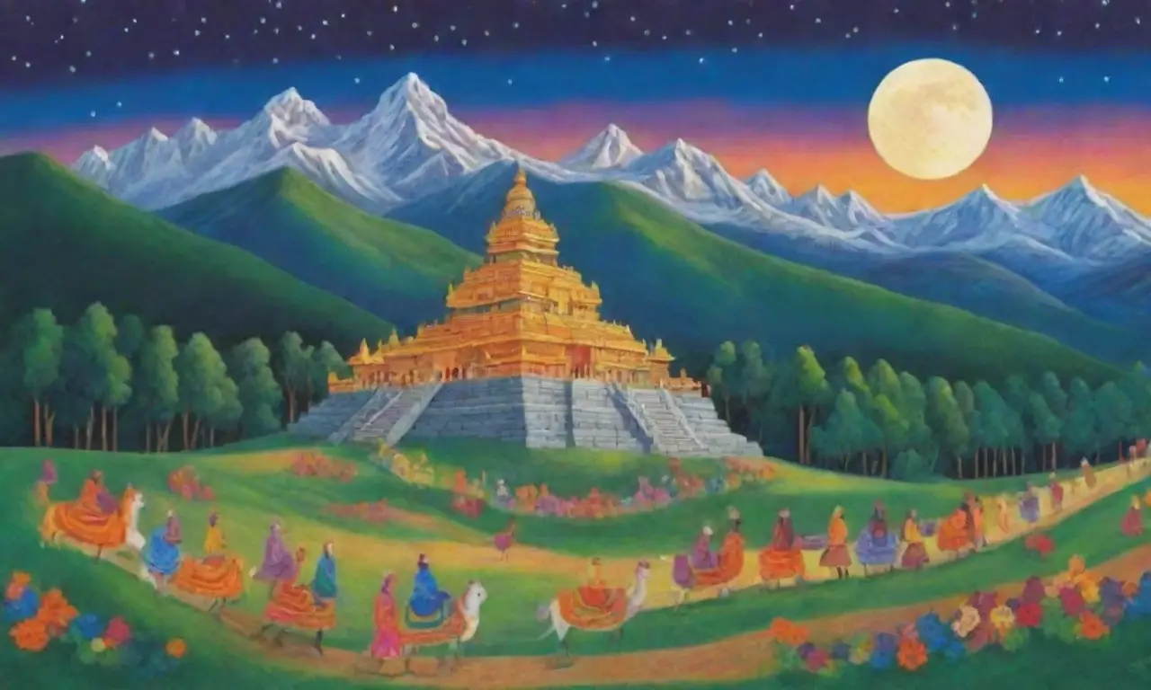 Montañas vibrantes, templos antiguos y festivales coloridos crean un tapiz de vida y creencias