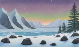 Un paisaje ártico deslumbrante con icebergs
