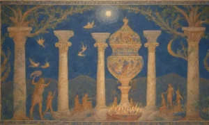 Un paisaje antiguo lleno de mitología