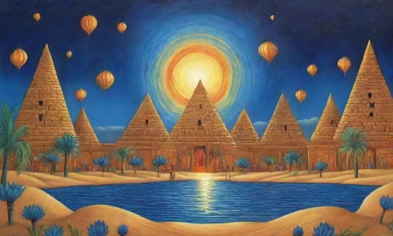 Paisajes oníricos y elementos místicos de Egipto