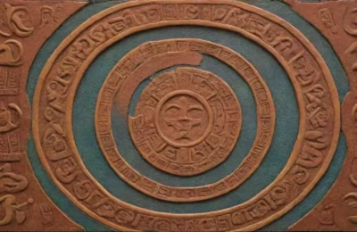 Arte antiguo con tabletas de arcilla