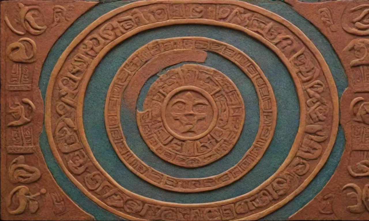Arte antiguo con tabletas de arcilla