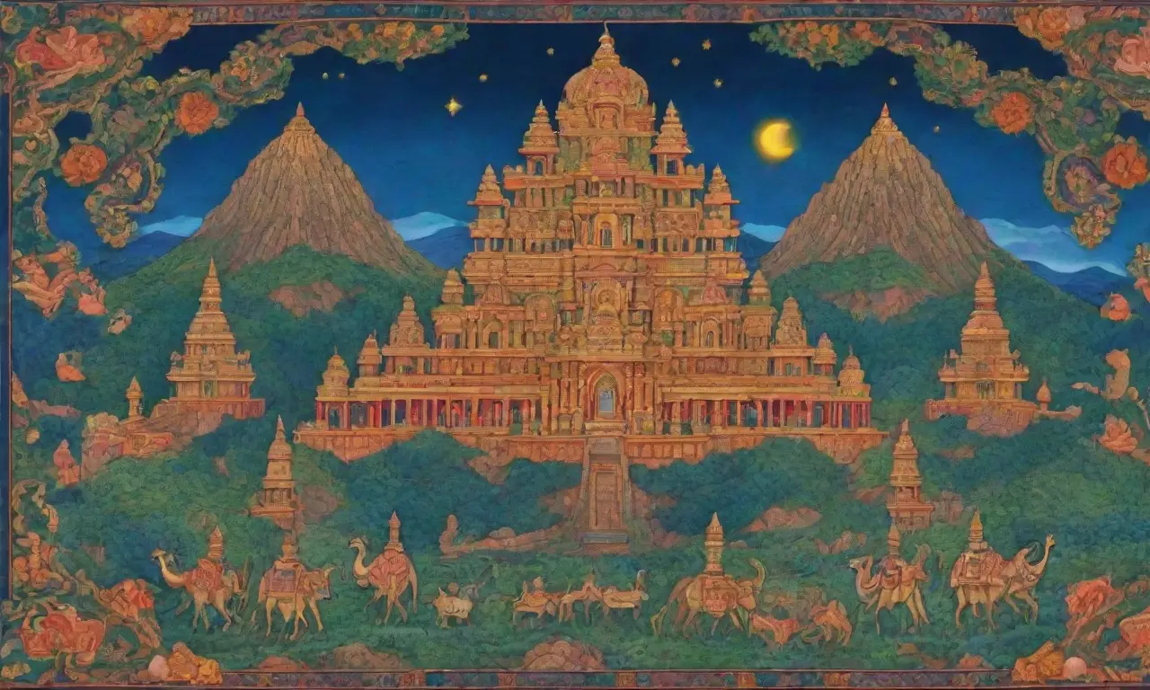 Un vibrante paisaje lleno de colores