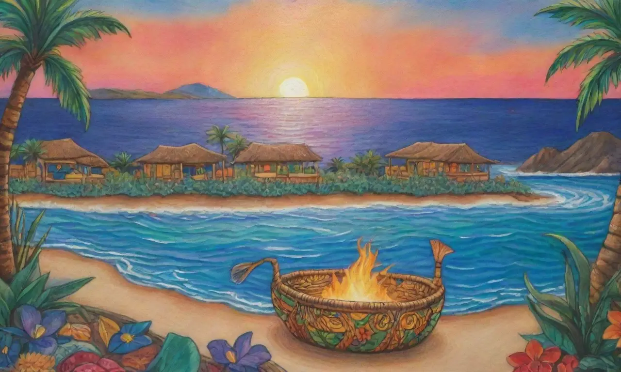 Un paisaje vibrante de océano, islas, tradiciones y mitología polinesia