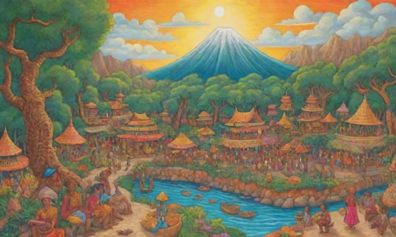 Colores vibrantes, paisajes exuberantes y rica cultura en armonía