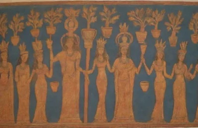 Templos etruscos con frescos