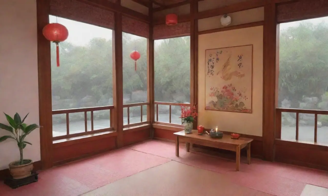Un dojo sereno con suelos de madera