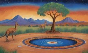 Un paisaje vibrante y cultural lleno de arte