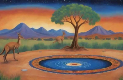 Un paisaje vibrante y cultural lleno de arte