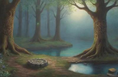 Un bosque denso y mágico