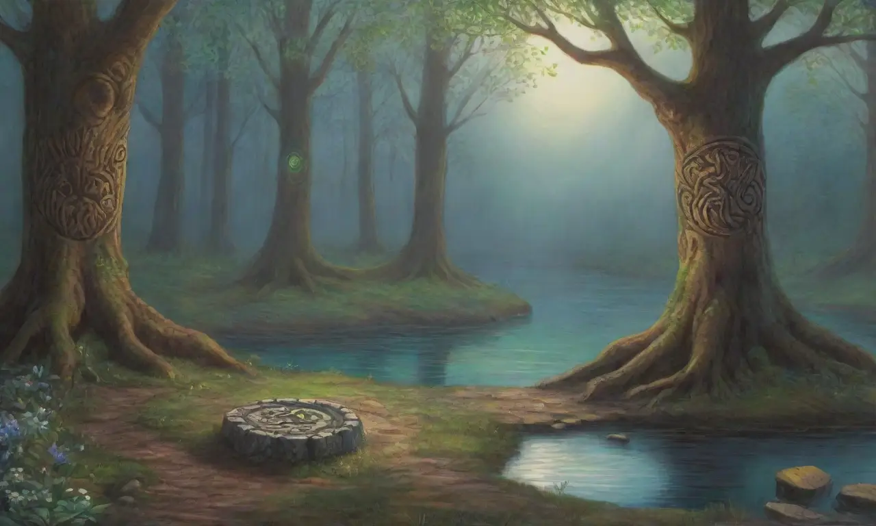 Un bosque denso y mágico